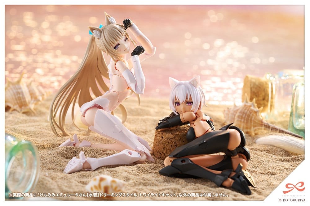 Sousaishojoteien Plastic Model Kit 1/10 Animal Ears Emulator Swim Style Dreaming Style Twilight Cat 17 cm