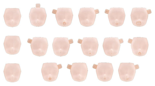 Megami Device M.S.G. Zubehör-Set für Plastic Model Kits 10 Face Set Puni Mofu 01 Skin Color B