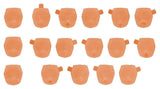Megami Device M.S.G. Zubehör-Set für Plastic Model Kits 1/1 10 Face Set Puni Mofu 01 Skin Color E