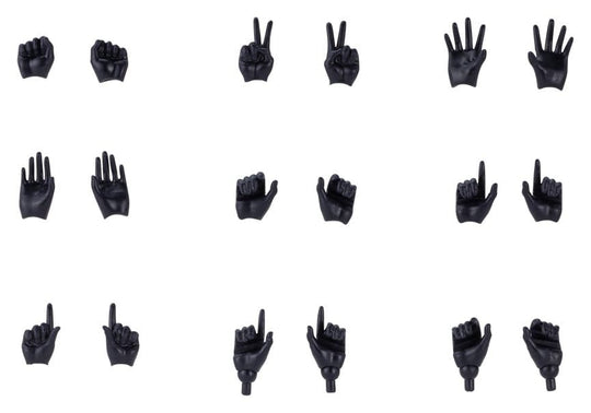 Megami Device M.S.G. Zubehör-Set für Plastic Model Kits 1/1 09 Hand Set Skin Color Black
