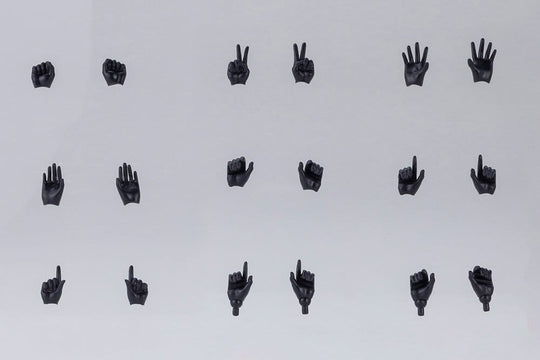 Megami Device M.S.G. Zubehör-Set für Plastic Model Kits 1/1 09 Hand Set Skin Color Black