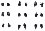Megami Device M.S.G. Zubehör-Set für Plastic Model Kits 1/1 09 Hand Set Skin Color Black