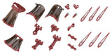 Kotobukiya M.S.G. Zubehör-Set für Plastic Model Kits Mission Cloak Deep Red Ver. 4 cm