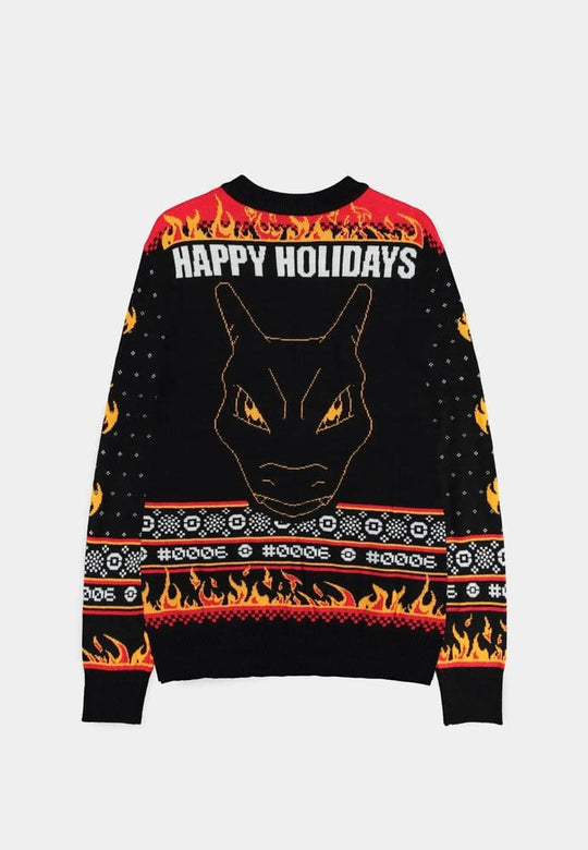 Pokémon Christmas Pullover Glurak Größe L