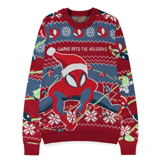 Spider-Man Pullover Swing into the Holidays (Christmas Jumper)