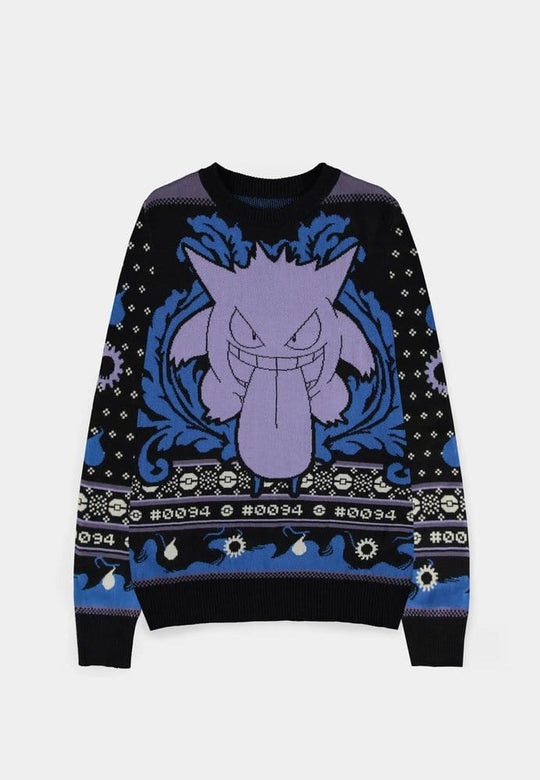 Pokémon Christmas Pullover Gengar Größe M