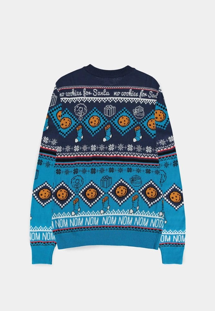 Sesame Street Christmas Pullover Cookie Monster Größe L