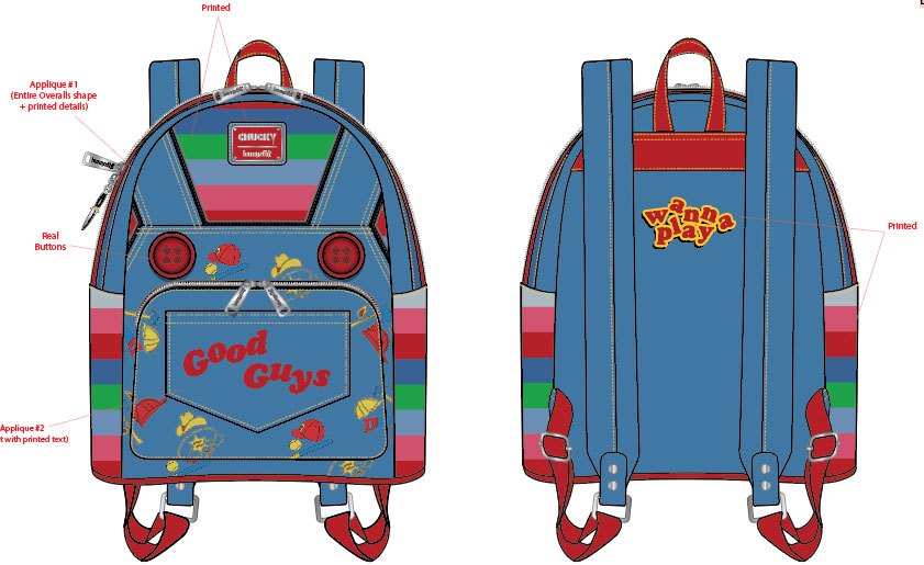 Chucky by Loungefly Rucksack Chucky Cosplay