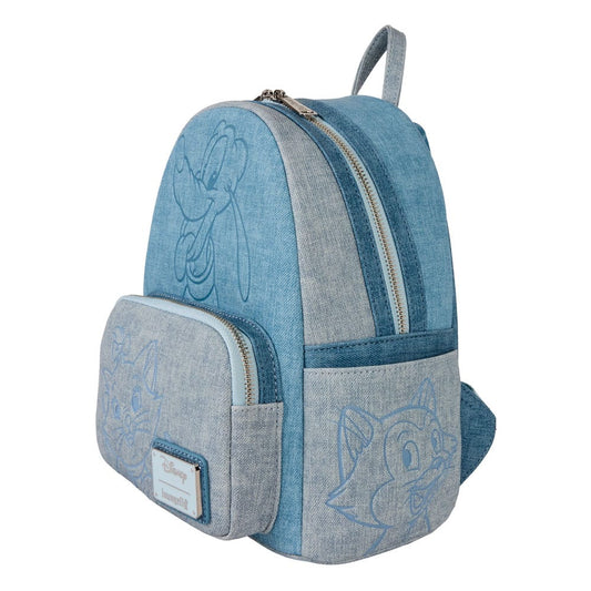 Disney by Loungefly Rucksack Mini Faux Denim Dogs & Cats