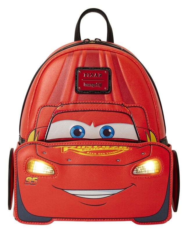 Cars by Loungefly Mini Rucksack 20th Anniversary Lightning McQueen Metallic LightUp