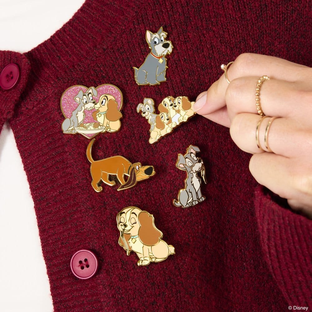 Disney by Loungefly Ansteck-Pins Lady and the Tramp Blind Display (12)