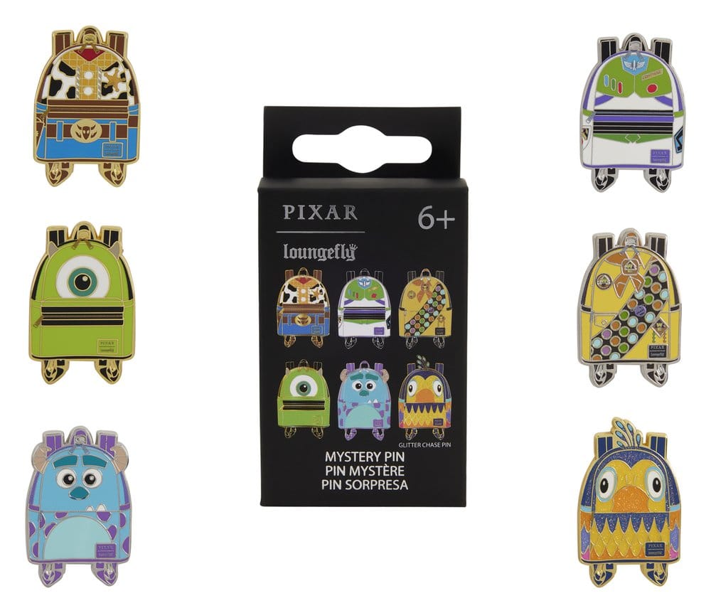 Disney/Pixar by Loungefly Ansteck-Pins Mini Backpack Blind Box Sortiment (12)
