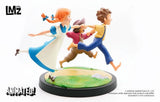 Tom Sawyers Abenteuer Animated! Statue Tom, Huck & Becky 23 cm