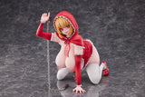 Original Character PVC Statue 1/5 Little Red Riding Hood And The Wolf Girl Little Red Riding Hood 21 cm