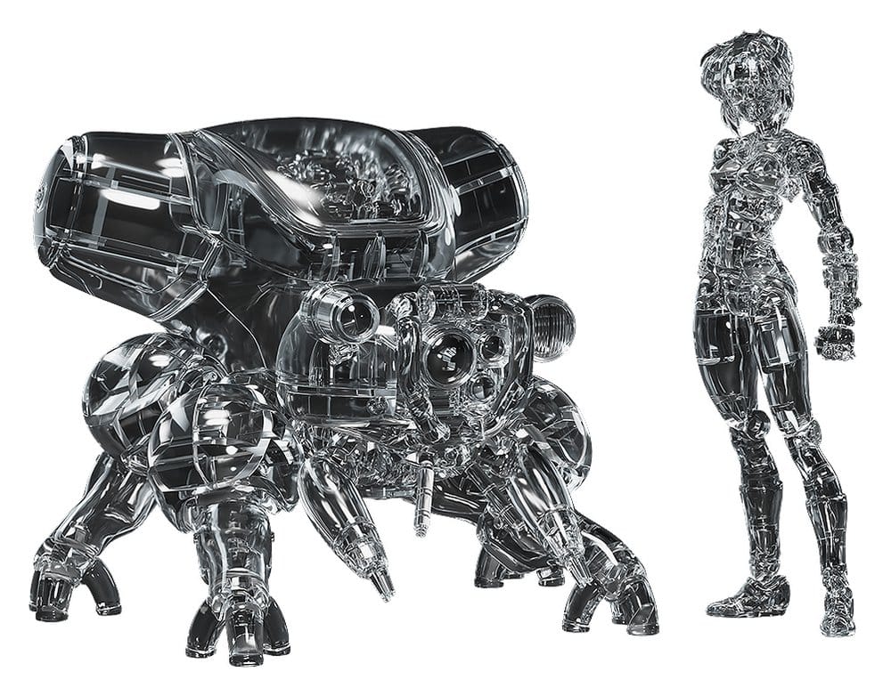 Ghost in the Shell PLAMAX minimum factory Plastic Model Kit Motoko Kusanagi mit Fuchikoma: Thermoptic Camouflage Ver. 8 cm