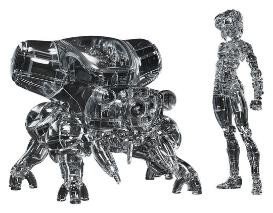 Ghost in the Shell PLAMAX minimum factory Plastic Model Kit Motoko Kusanagi mit Fuchikoma: Thermoptic Camouflage Ver. 8 cm