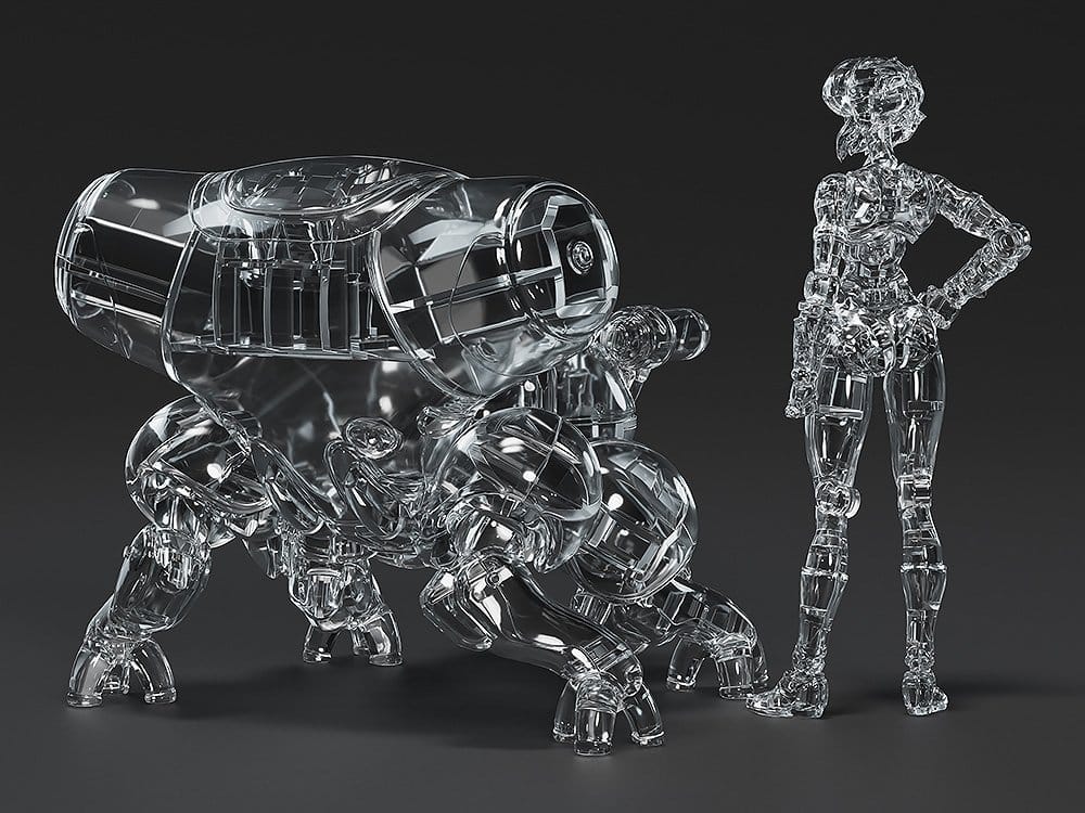 Ghost in the Shell PLAMAX minimum factory Plastic Model Kit Motoko Kusanagi mit Fuchikoma: Thermoptic Camouflage Ver. 8 cm