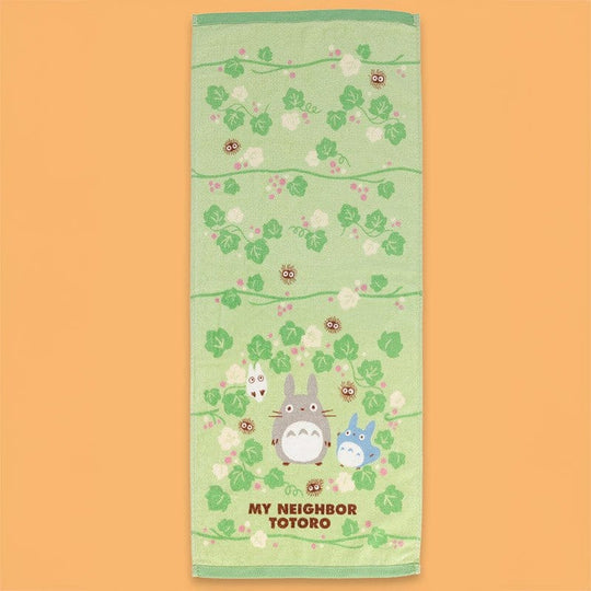 Mein Nachbar Totoro Natsu Handtuch Totoro Green Leaf 34 x 80 cm