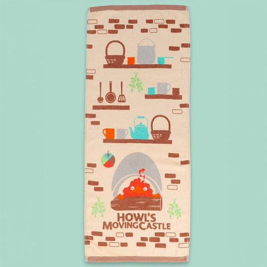 Das wandelnde Schloss Natsu Handtuch Cook with Calcifer 34 x 80 cm