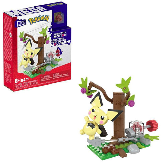 Pokémon Mega Construx Bauset Pichus Wald-Futtersuche