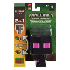 Minecraft Flippin Actionfigur Enderman & Grasblock