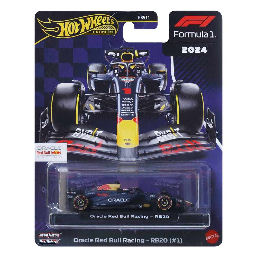 Formel 1 Hot Wheels Premium Diecast Modellauto 1/64 Oracle Red Bull Racing RB20 (#1) (Max Verstappen 2024)