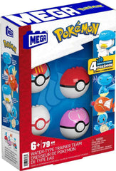 Pokémon MEGA Bauset 4 Wasser-Typ Pokémon Set