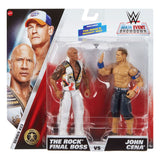 WWE Main Event Showdown Actionfiguren The Rock Final Boss vs John Cena 2-Pack 15 cm