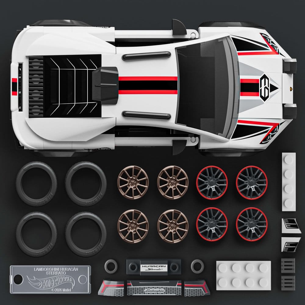 Hot Wheels Speed Mattel Brick Shop Bauset 1/32 Lamborghini Huracán Sterrato