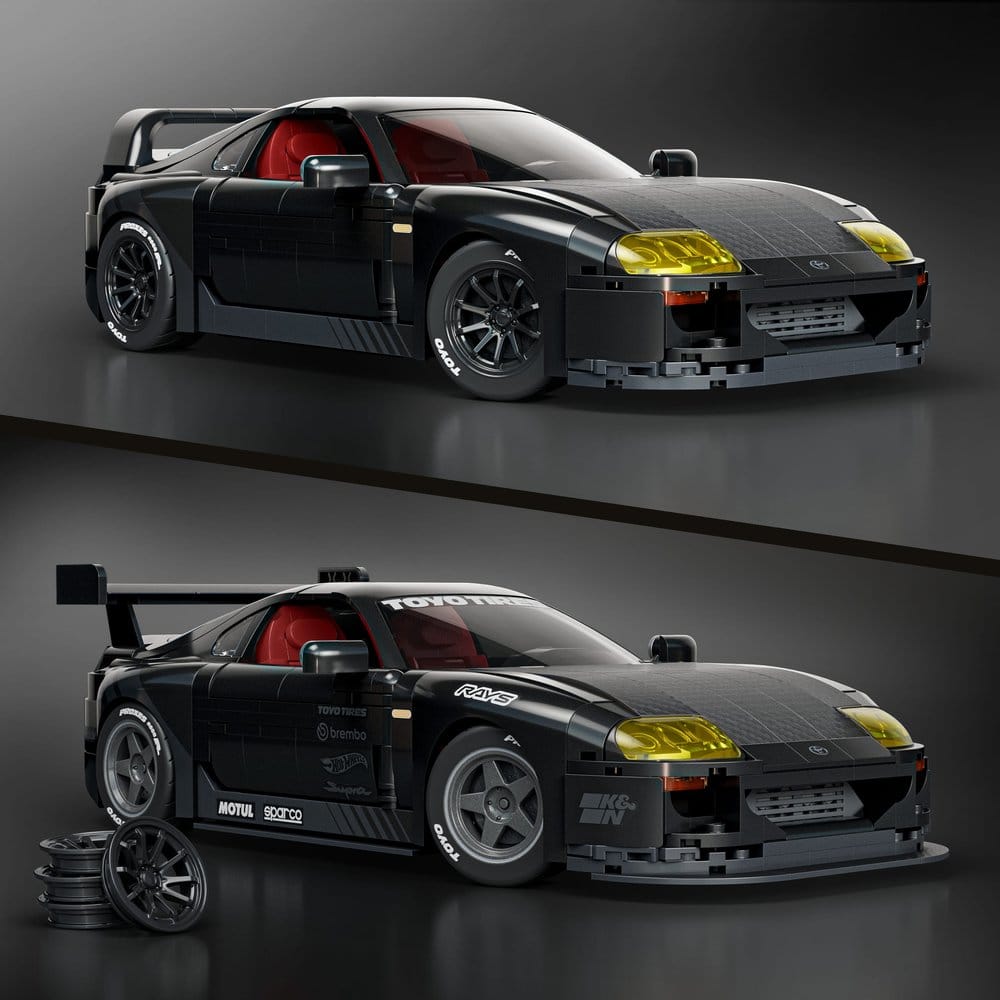 Hot Wheels Elite Mattel Brick Shop Bauset 1/16 '94 Toyota Supra MKIV