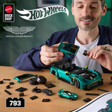 Hot Wheels Elite Mattel Brick Shop Bauset 1/16 '24 Aston Martin Vantage GT3