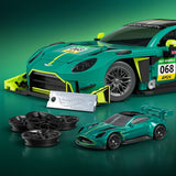 Hot Wheels Elite Mattel Brick Shop Bauset 1/16 '24 Aston Martin Vantage GT3
