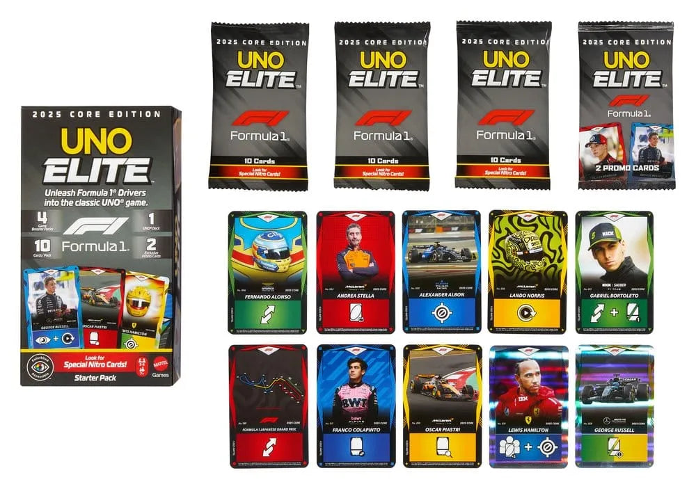 Formula 1 UNO Kartenspiel Elite F1 Starter-Set