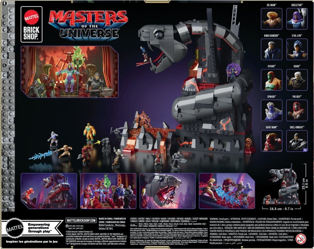 Masters of the Universe Bauset Snake Mountain Mattel Brick Shop)
