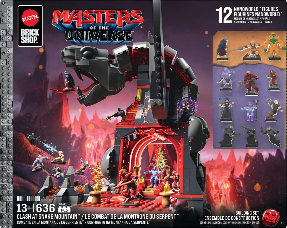 Masters of the Universe Bauset Snake Mountain Mattel Brick Shop)