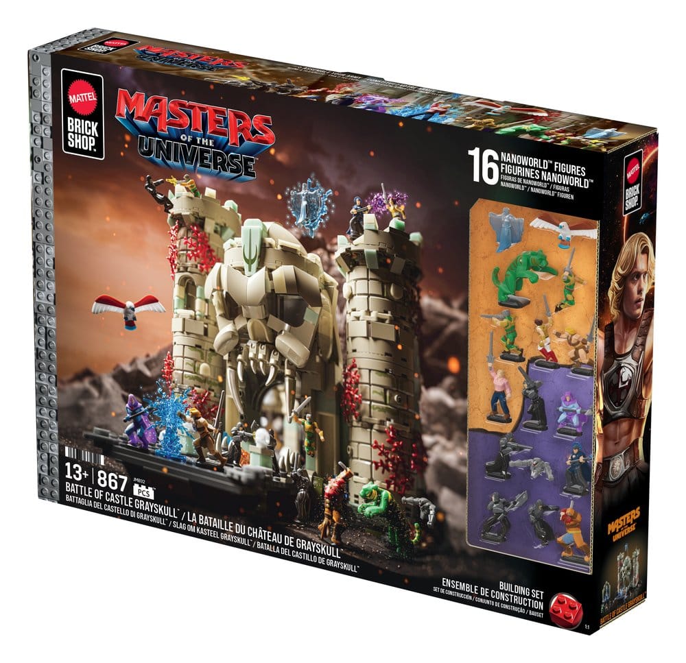 Masters of the Universe Bauset Castle Grayskull Mattel Brick Shop