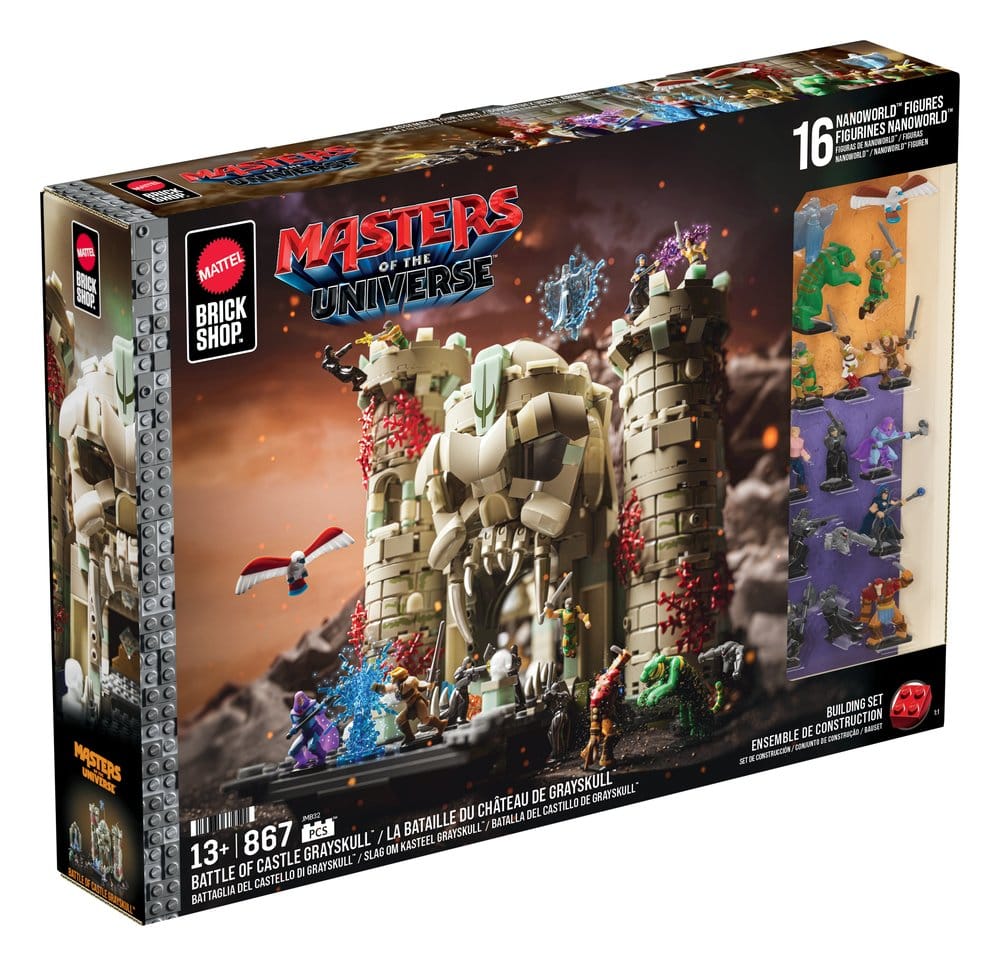Masters of the Universe Bauset Castle Grayskull Mattel Brick Shop