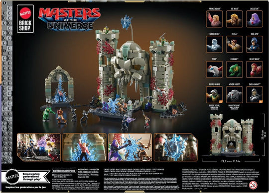 Masters of the Universe Bauset Castle Grayskull Mattel Brick Shop