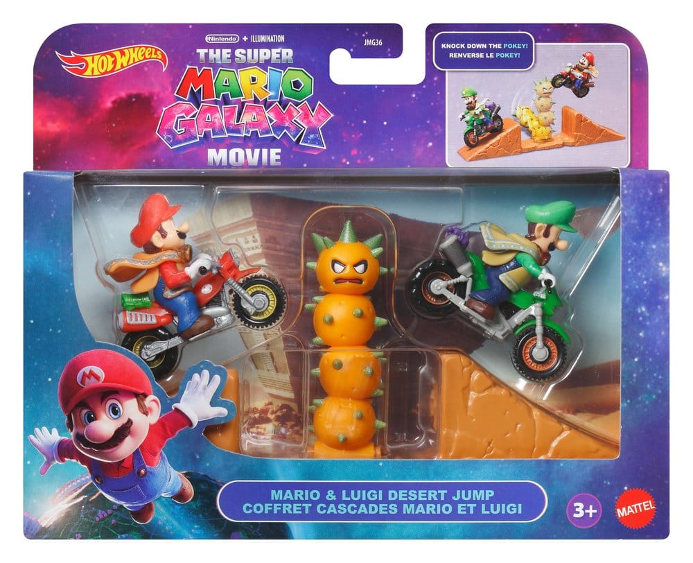 Der Super Mario Galaxy Film Hot Wheels Spielset Mario & Luigi Wüstensprung