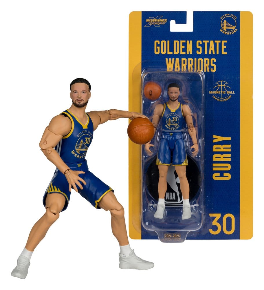 NBA SportsPicks Actionfigur Stephen Curry (Golden State Warriors) 15 cm
