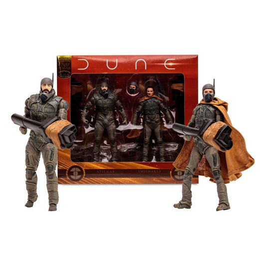 Dune: Teil 2 Actionfiguren 2er-Pack Stilgar & Shishakli (Gold Label) 18 cm