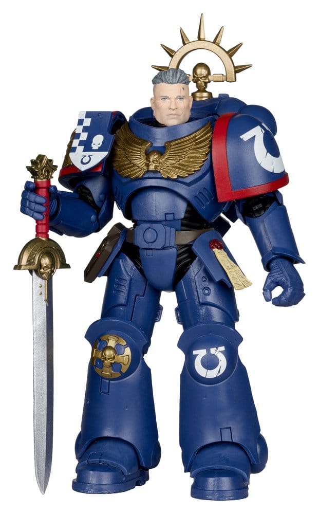 Warhammer 40,000 Total War Actionfigur 3rd Company Lieutenant (Ultramarines) 18 cm