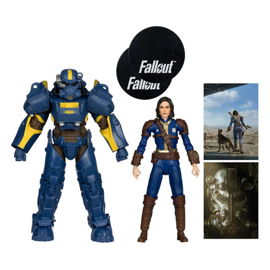Fallout 4 Statuen 2er-Pack T-60 Vault Tec & Sole Survivor 18 cm