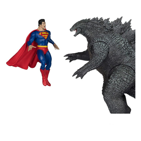 DC Justice League Monsterverse DC Multiverse Actionfiguren 2er-Pack Superman Vs. Godzilla 30 cm