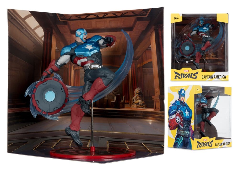 Marvel Rivals Collection 1/10 Actionfigur Captain America 20 cm