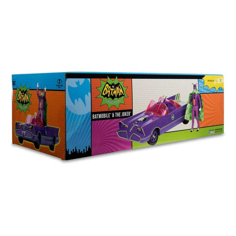 DC Retro Batman 66 Batmobil with Joker (Gold Label) 15 cm - Smalltinytoystore