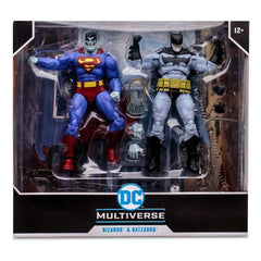 DC Multiverse Actionfiguren 2er-Pack Bizarro & Batzarro 18 cm