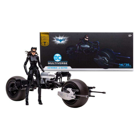 DC Multiverse Fahrzeug Batpod with Catwoman (The Dark Knight Rises) - Smalltinytoystore