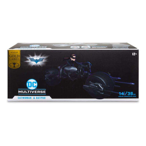 DC Multiverse Fahrzeug Batpod with Catwoman (The Dark Knight Rises) - Smalltinytoystore