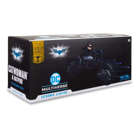 DC Multiverse Fahrzeug Batpod with Catwoman (The Dark Knight Rises) - Smalltinytoystore